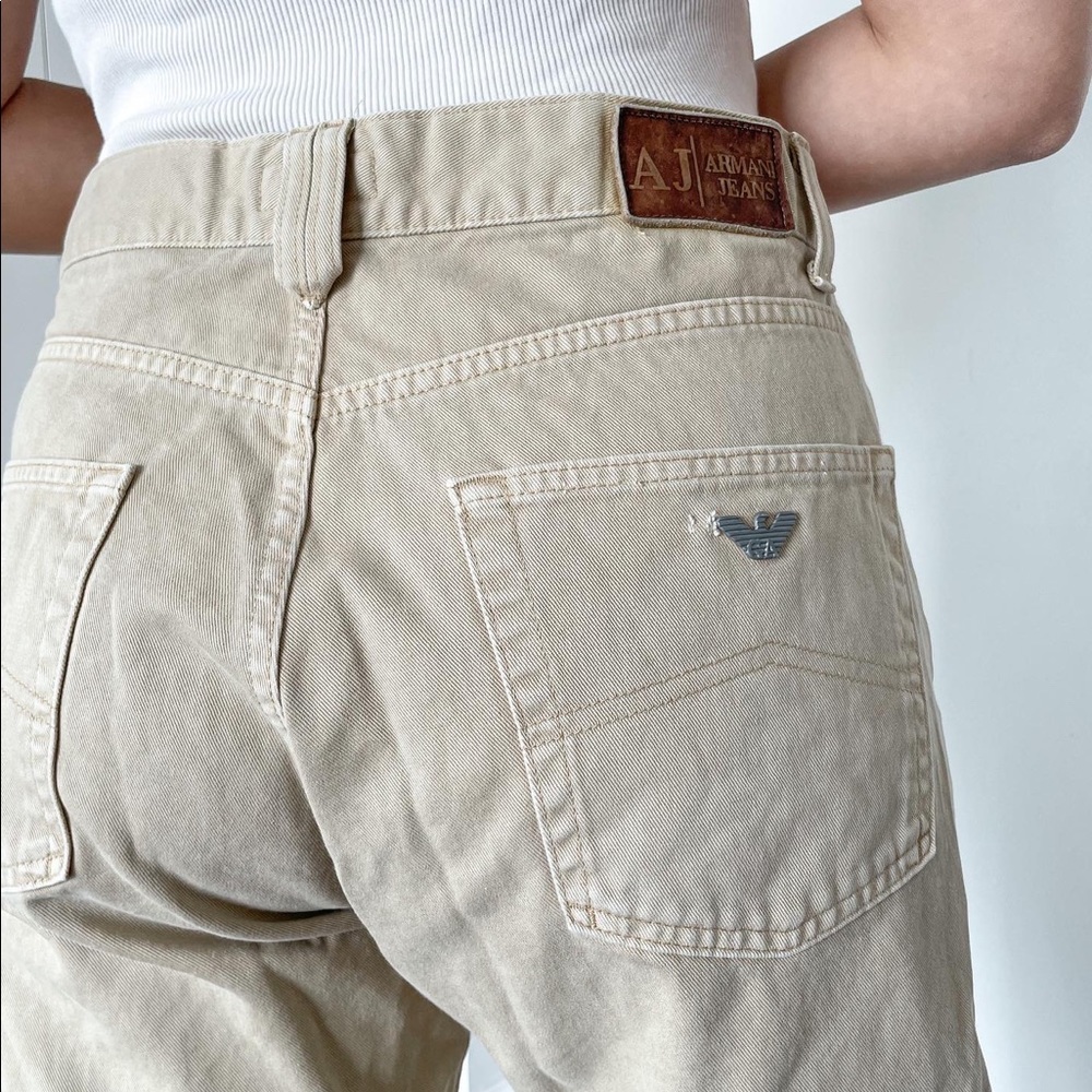 Vintage Armani Tan Jeans
